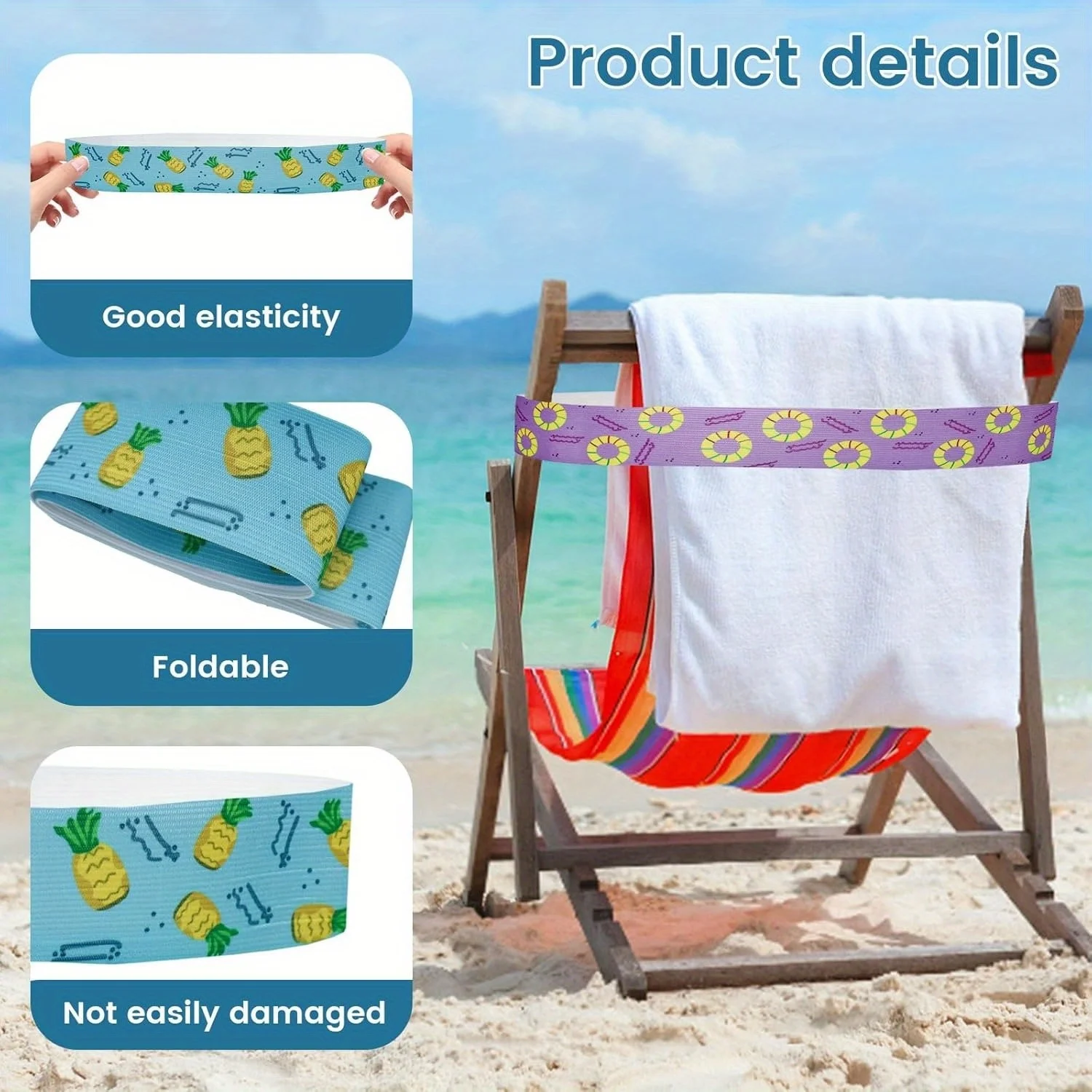 5Pcs  Large Towel Bands for Be - đánh giá và giá Beach Towel Large