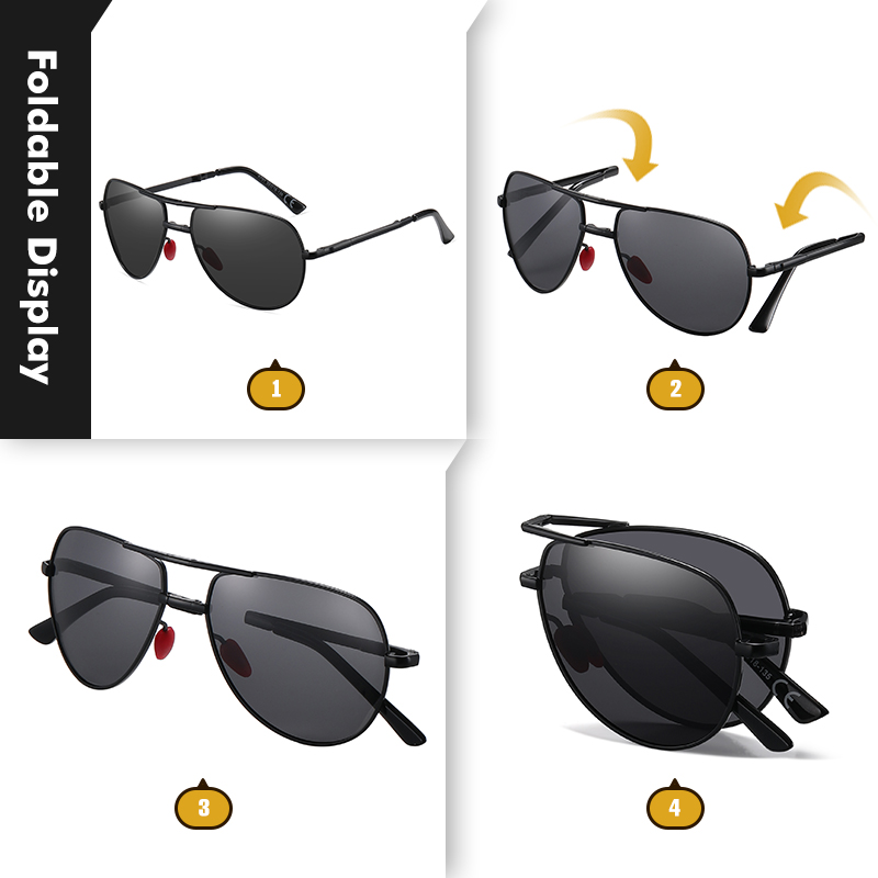 CoolPandas 2023 Mới Có Thể Gập - đánh giá và giá Sunglasses Aviator Polarized