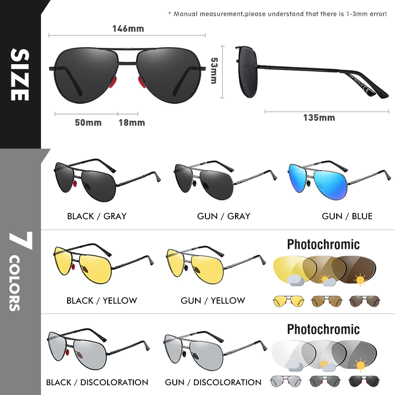 CoolPandas 2023 Mới Có Thể Gập - đánh giá và giá Sunglasses Aviator Polarized