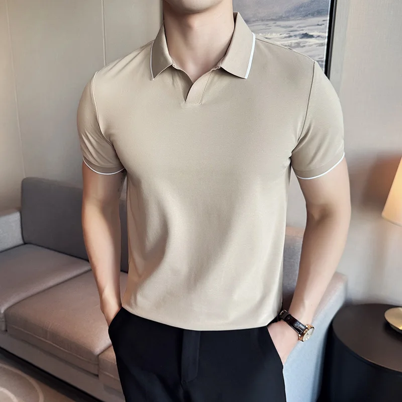 Men Polo Shirt Summer Light Th - đánh giá và giá Polo Shirt Pique