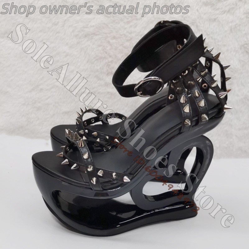 Hot Pink Spike Stud Caged Hear - đánh giá và giá Casual Sandal Leather