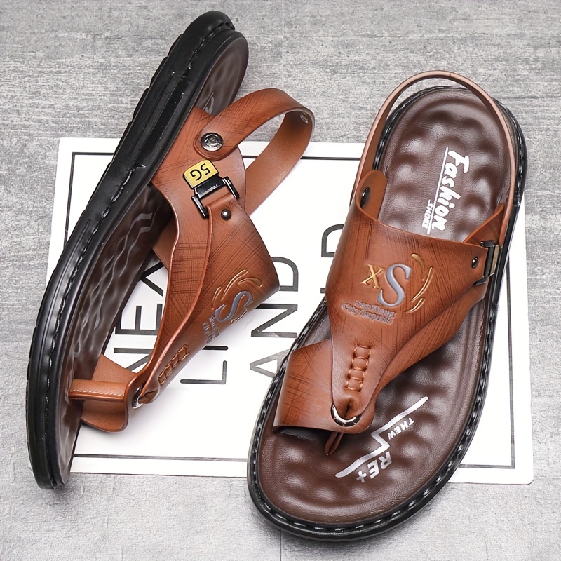 Men's Leather Flip Flops Sanda - đánh giá và giá Flip Flop Leather Men