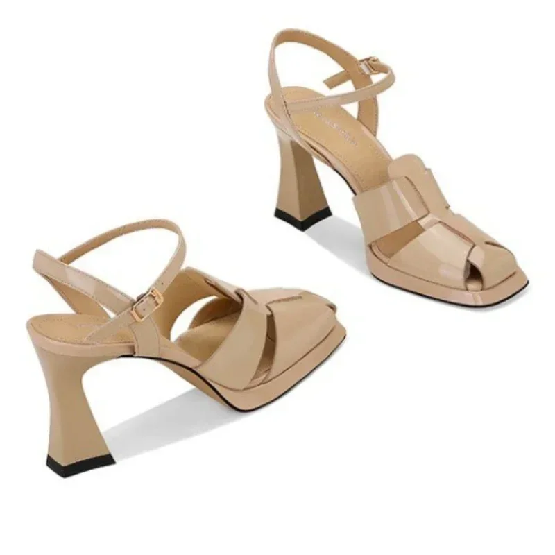 Women's High Heel Sandals Fash - đánh giá và giá Casual Sandal Leather